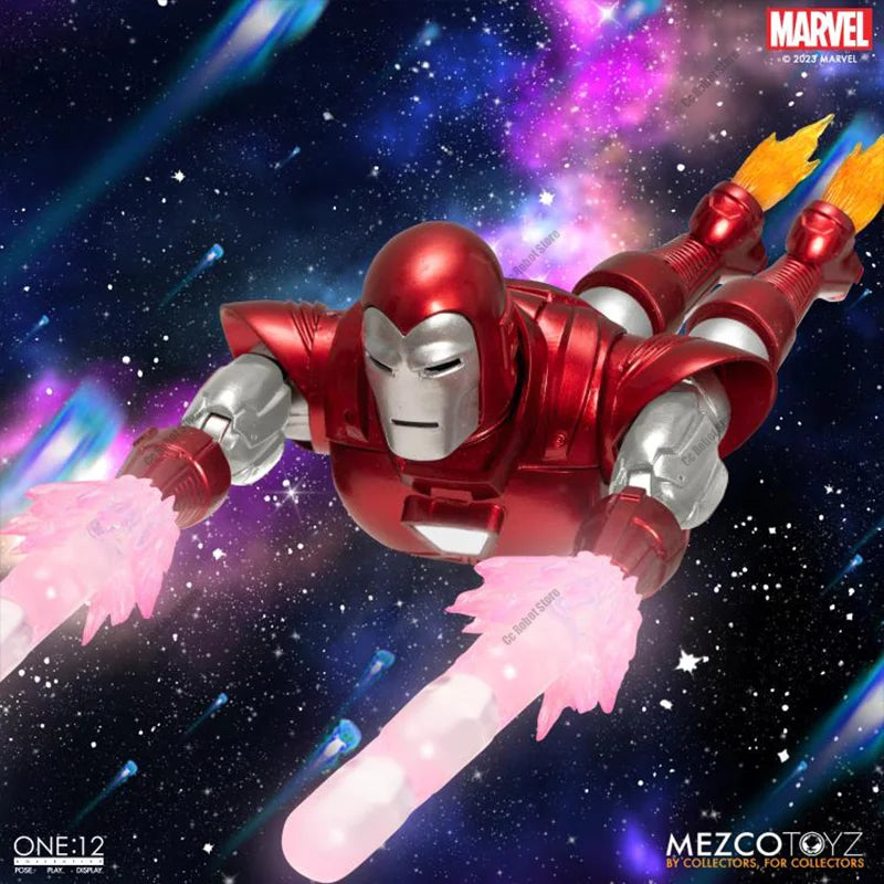 Original Hot-Selling Mezco Toyz ONE:12 Iron Man Silver Centurion Edition Anime Action Figure Collectible Model Gift Toy