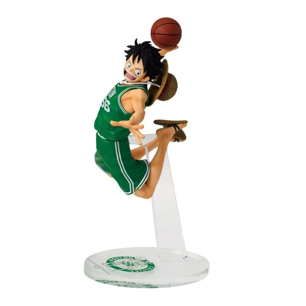 One Piece Luffy Action Figure Golden State Warriors Boston Celtics New York Knicks Los Angeles Lakers Anime Collectible Model