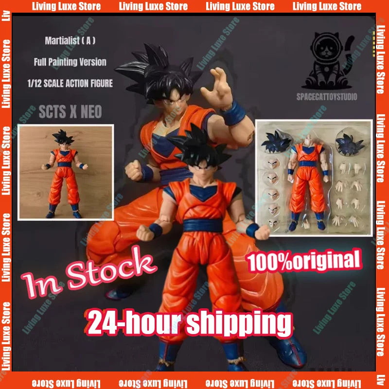In Stock CTS NEO Dragon Ball Son Goku Martialist Figure Son Goku 1/12 Scale Action Figures Model Pvc Statue Collection Toys Gift