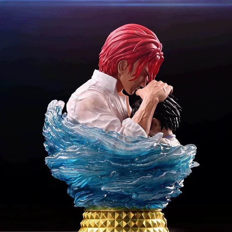 One Piece Figuren GK Rote Haare Shanks Luffy Actionfiguren Büste Modell Anime Dracule Mihawk Figur PVC Dekor Ornament Spielzeug