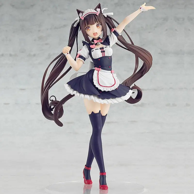 Anime Nekopara Maid Outfit Girl Action Figures Cute Cartoon  Model Toy Collection Statue Figurine Computer Case Desktop Ornament