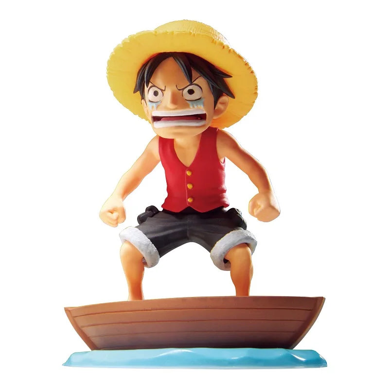 Original Bandai Banpresto One Piece World Collectable Figure Wcf Monkey D Luffy Going Merry Figure Collectible Model Toys