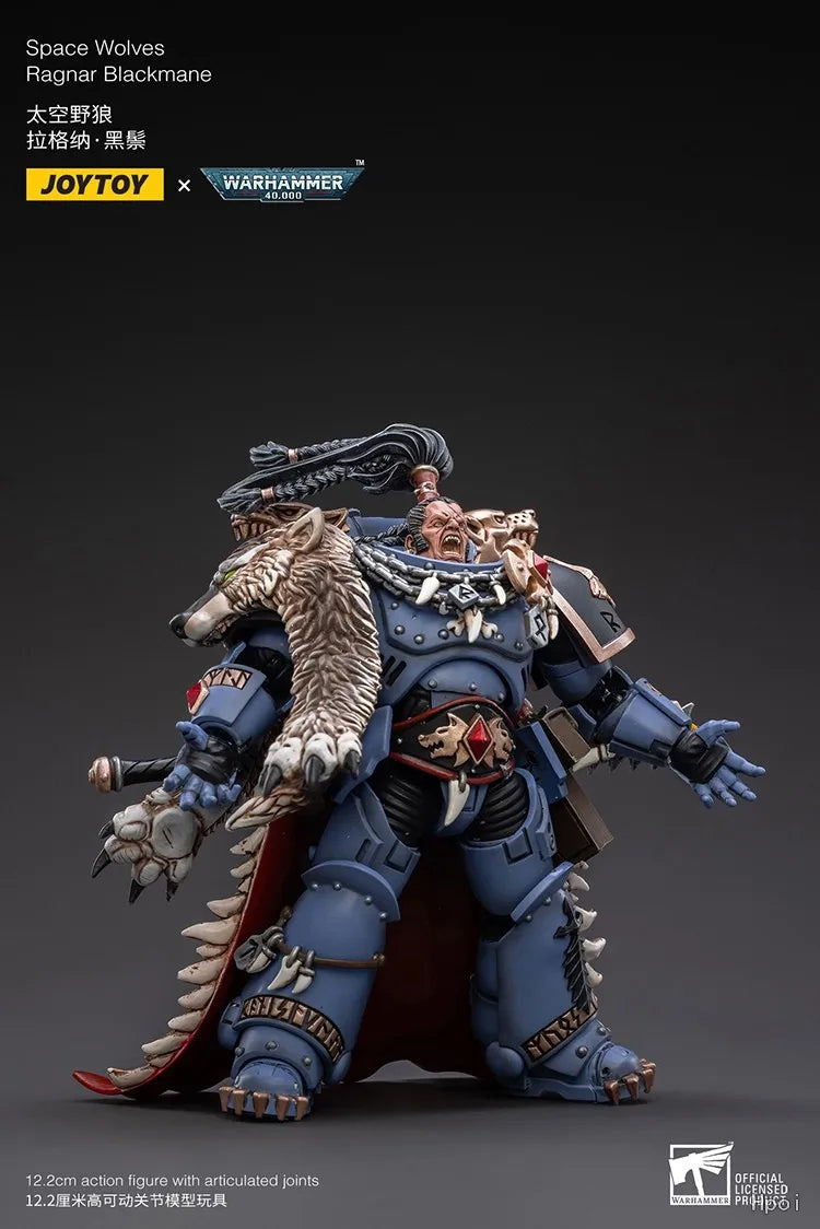 【FS】JOYTOY Warhammer 40K Scale 1/1 Action Figures Space Wolves Ragnar Blackmane Models Toys Gifts