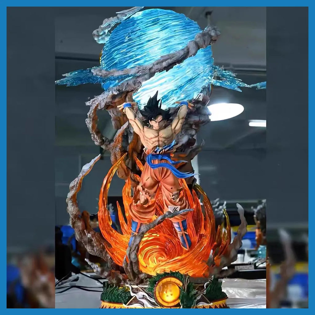 25cm Dragon Ball Figures Spirit  Sou Goku Anime Figures Super Saiya Pvc Statue Doll Action Figure Model Collection Toys Gift