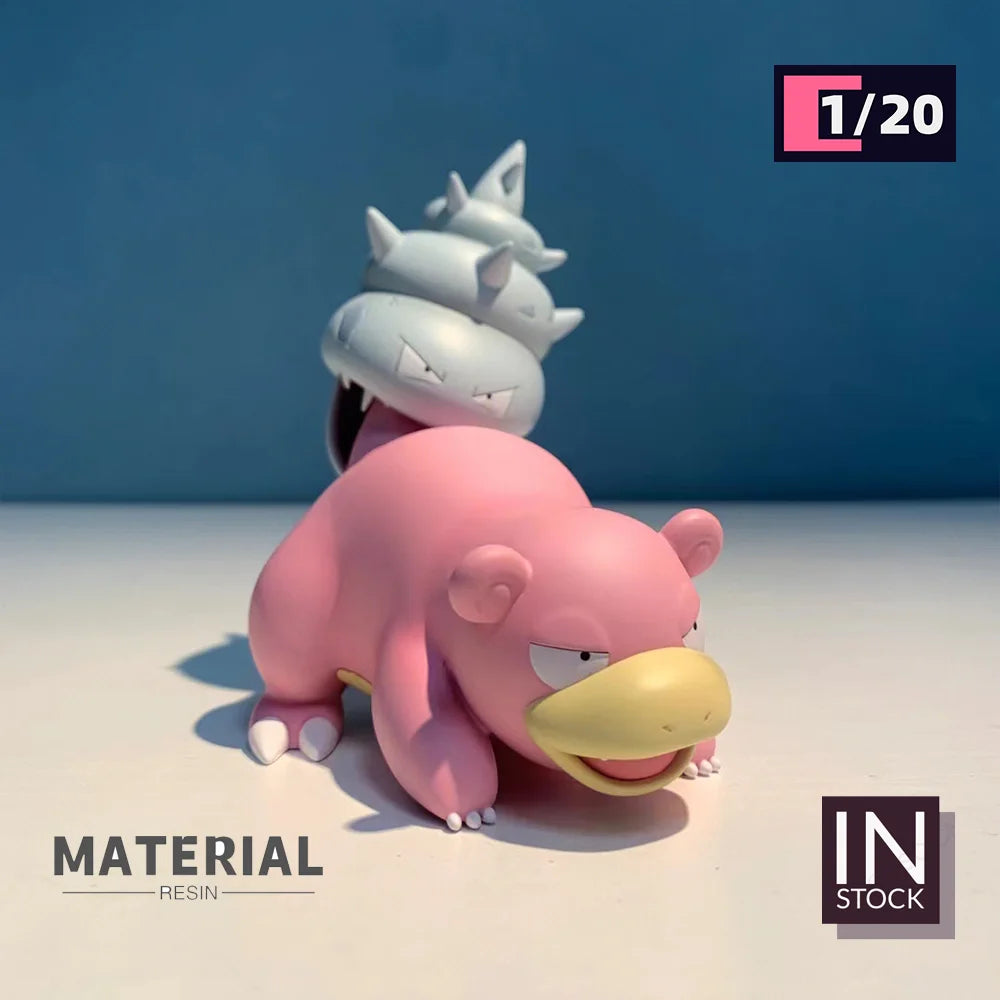 [IN STOCK] 1/20 Scale World Figure [BQG] - Slowpoke & Slowbro & Slowking & Mega Slowbro