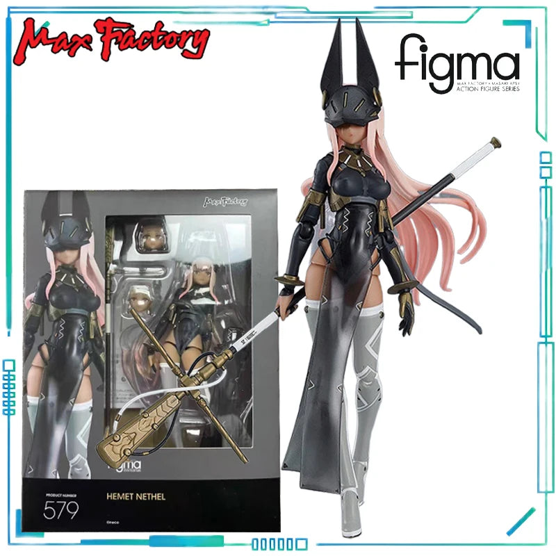 Max Factory Genuine Figma Series Hololive Mori Calliope and 579 FALSLANDER HEMET NETHEL 602 Mobile Model Toy Exquisite Toys