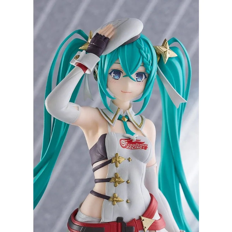 GSC Original Genuine Good Smile Racing Hatsune Miku Pop Up Parade Racing 2023 Ver 17cm Anime Collections Model Toy Figures Gifts