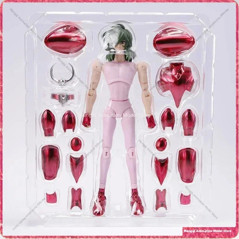 В наличност Bandai Original Buyi Myth EX Animation Model Andromeda Shun Action Figure Final Bronze Craft Toy Collection Gift