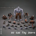 In Stock 1/10 Guardian Of The Horde Mithril Action No.05  Magma Forgemaster 7inch Action Figure Grey Knight Soldier Model Gift