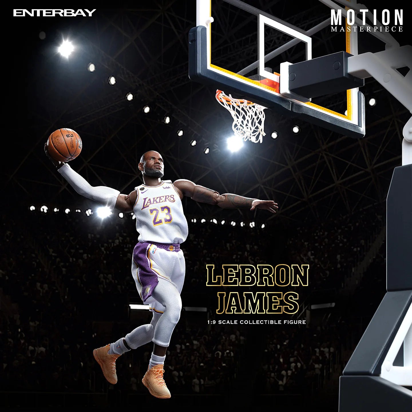Original 1\9 Basketball Star Lebron James Enterbay Mobile Doll Series Action Figure Model Toys Movable Model Kit Lovers Boy Gift
