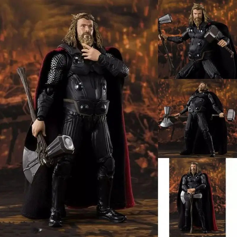 Thor Avengers Infinity War Version 2 Poseable Action Figure Boxed Pvc Model With Stormbreaker Mjolnir For Adult Collection