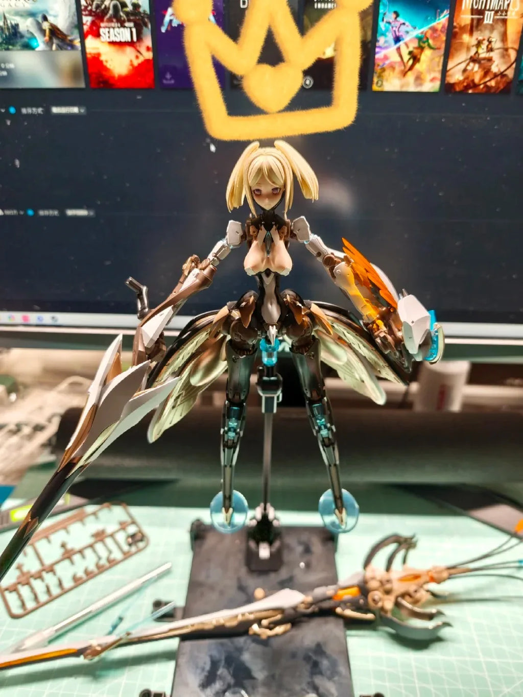 In Stock  Modular Line, Nuclear Precision Manufacturing, Rosa Plan, Star Flower, Lily, Artillery Type, Mecha Girl, Assembled