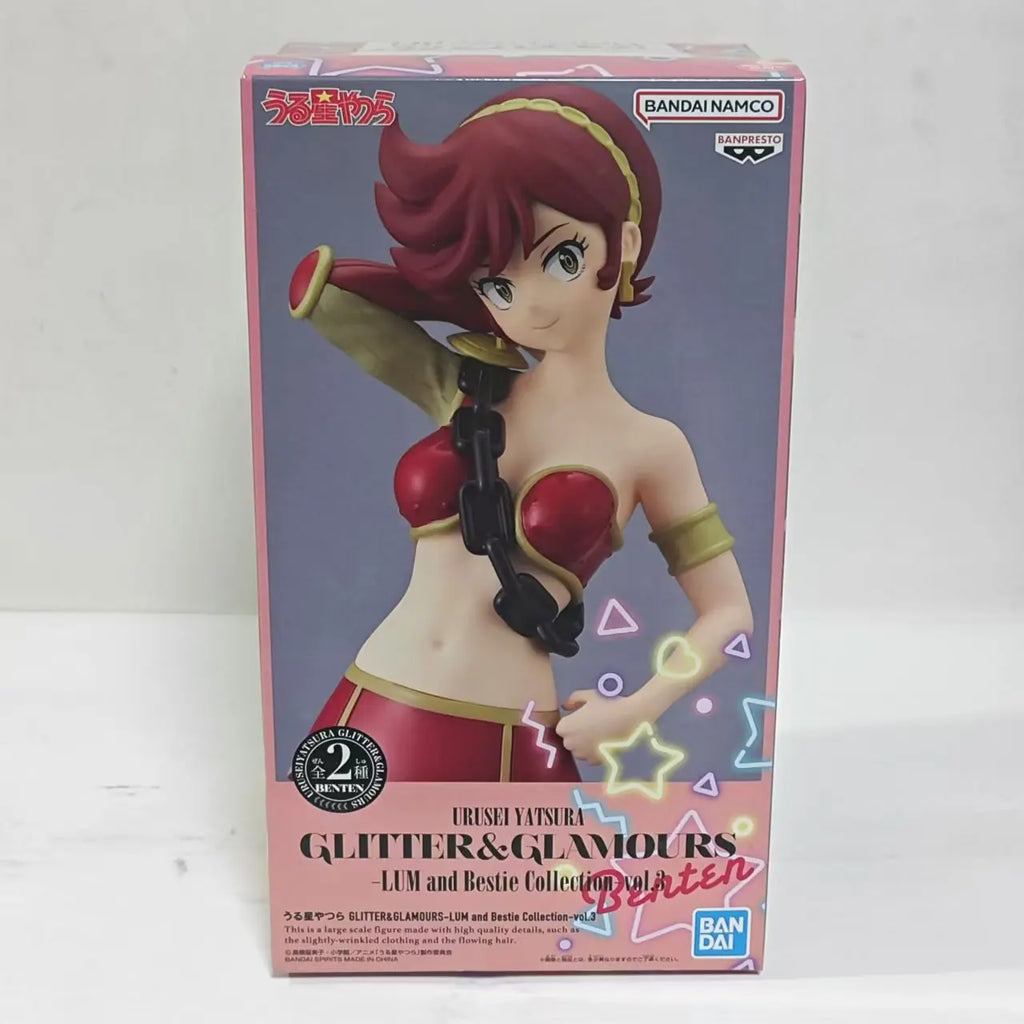 BANDAI Original BANPRESTO Glitter&Glamours Urusei Yatsura 22cm Lum Ronnie Anime Figure Action Figures Model Figurine Toy Look Up