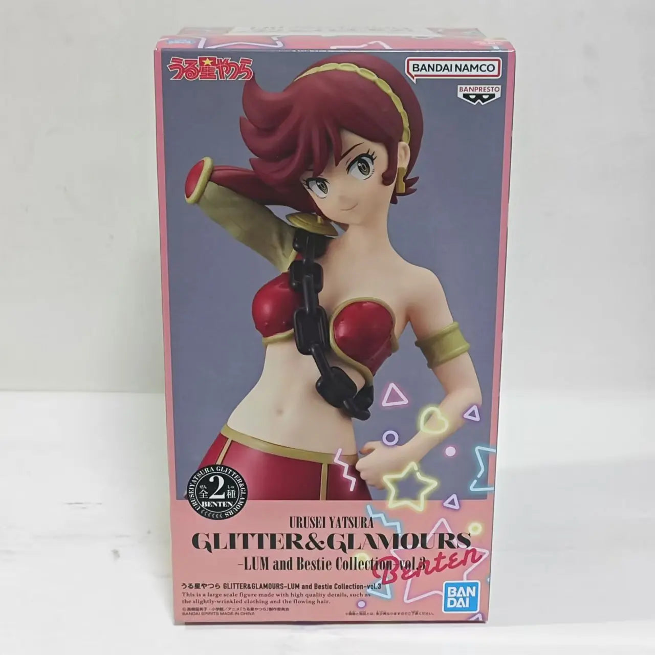BANDAI Original BANPRESTO Glitter&Glamours Urusei Yatsura 22cm Lum Ronnie Anime Figure Action Figures Model Figurine Toy Look Up