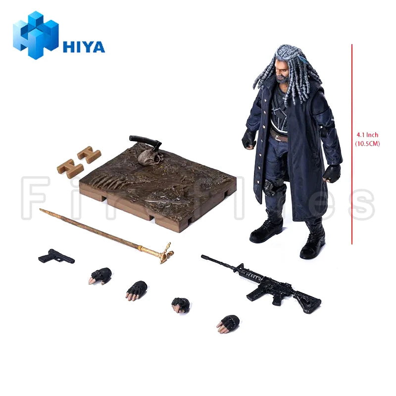 [Pre-Order]1/18 HIYA Action Figure Exquisite Mini Series The Walking Dead Ezekiel Anime Toy