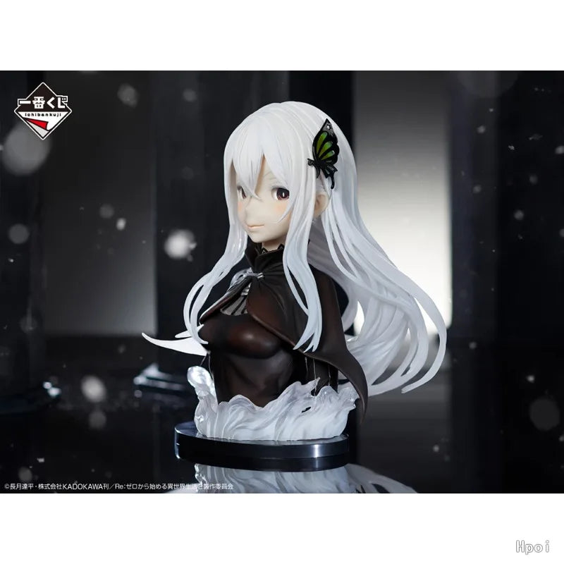BANDAI 100% Original:Anime Re:Zero Echidna half-length photo or Bust 23cm PVC Action Anime Figure Model Toys Figure Doll Gift
