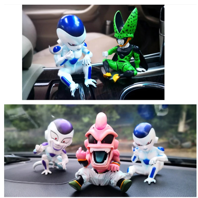 Anime Dragon Ball Z Majin Buu Frieza Cell Figure Toys Funny DBZ Fat Buu PVC Figurine Collection Model Dolls Birthday Gifts Kids