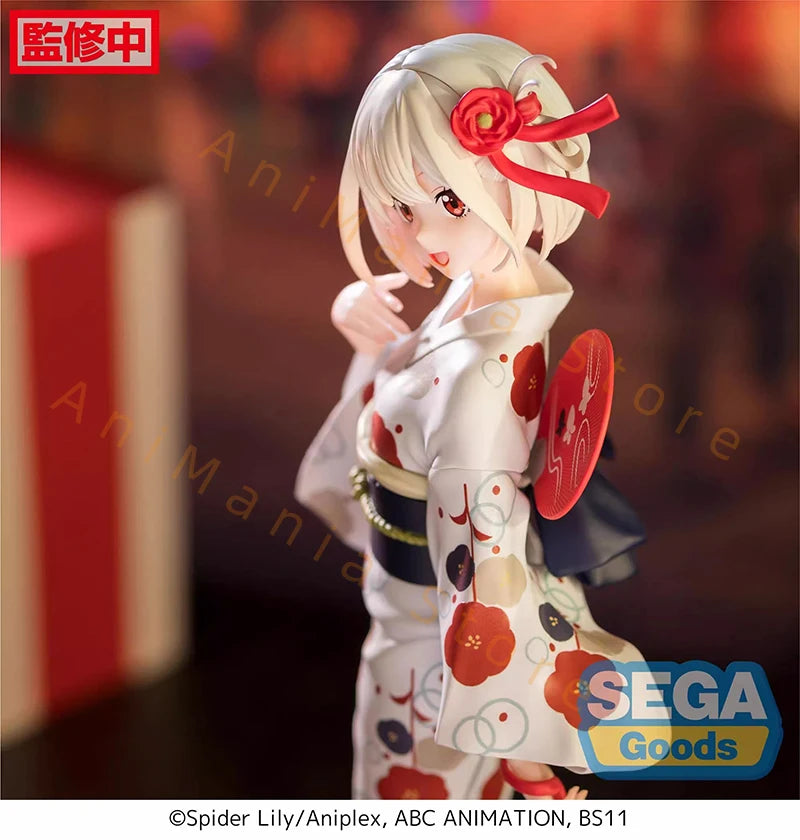 In Stock SEGA Luminasta Lycoris Recoil Nishikigi Chisato Inoue Takina -Yukata Travel- PVC 19CM Anime Action Figures Model Toy