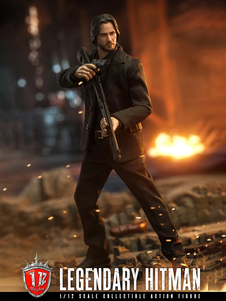 Kingdom KD-9001 1/12 Scale John Wick Tough Guy Soldier Model Movie Action Figure Simulation Delicate 6" Full Set Fans Toys