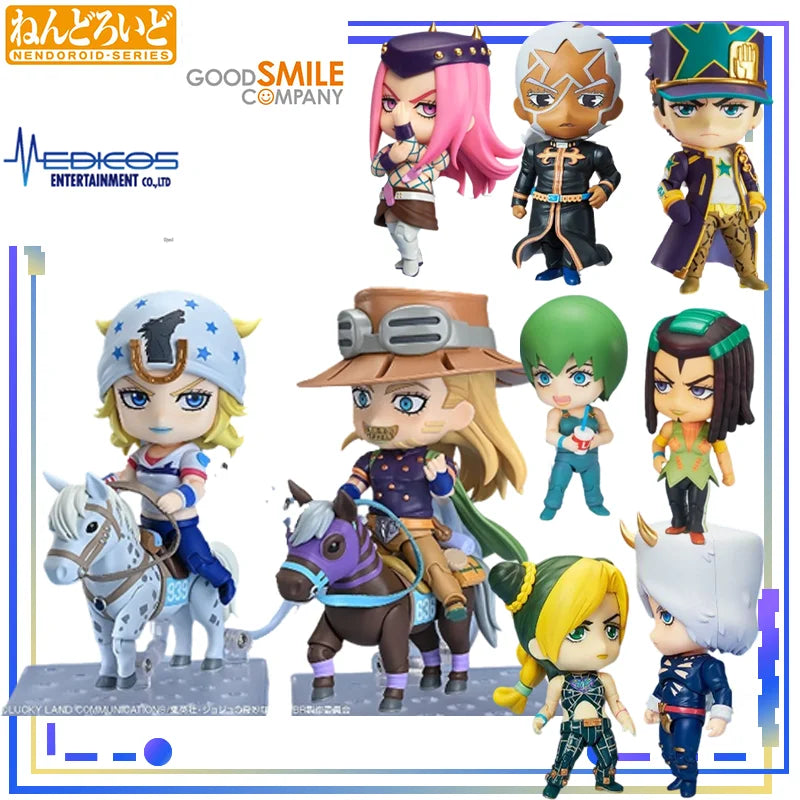 MEDICOS-E Genuine Nendoroid JoJo's Bizarre Adventure Part 6&Part 7 #2026 Narciso Anasui Steel Ball Run Gyro Zeppeli Poseable Toy