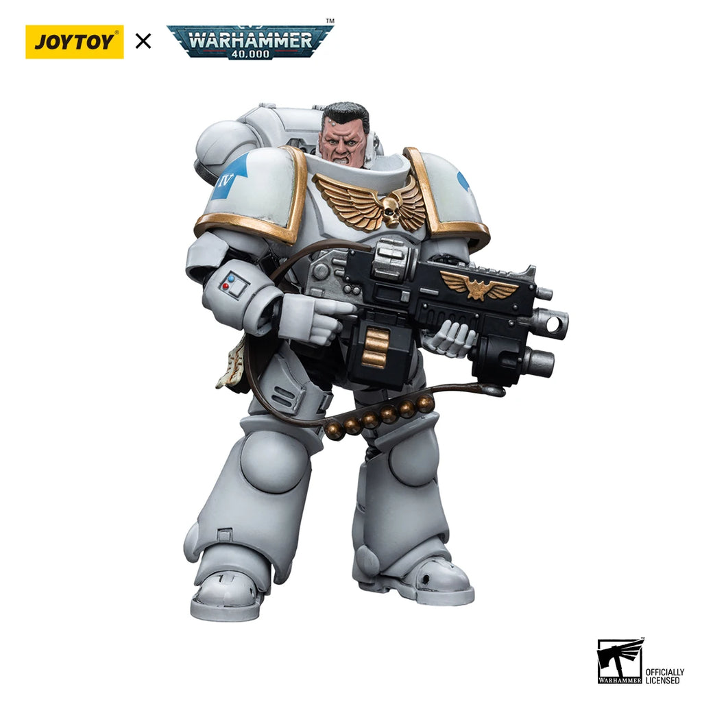 JOYTOY Warhammer 40k 1/18 Action Figures Space Marines White Consuls Intercessors 1
