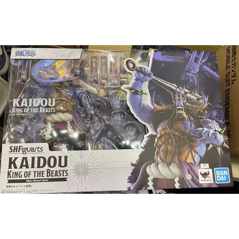 In Stock Original Bandai S.H.Figuarts Shf Kaido De Las Beasts Form of Human Beast Kaidou Anime Collection of Action Figure Toys