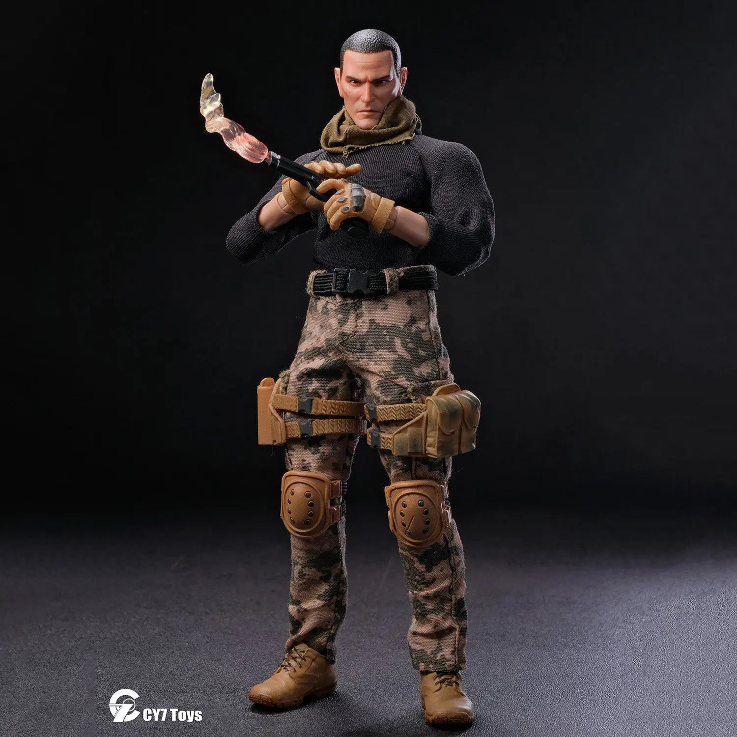 CY7 TOYS 1/12 Action Figure Ghost Warrior Tactical Infantry Anime Figurine Joint Movable Model Toy Decorative Ornaments Gifts