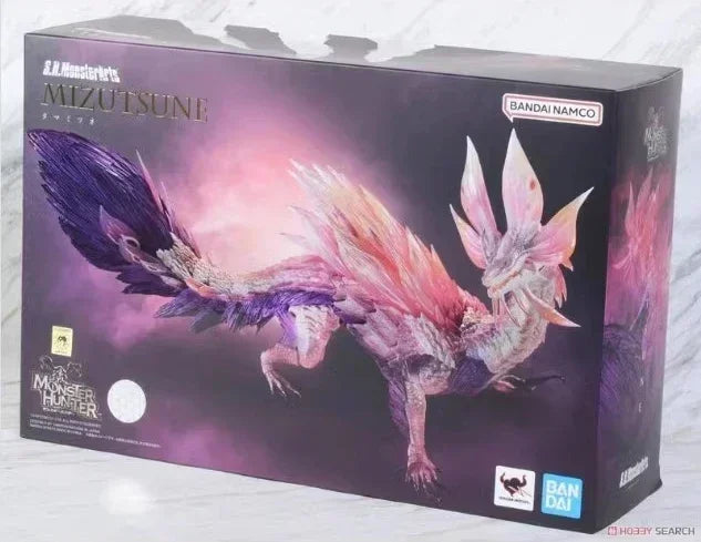 In Stock Bandai Genuino Shm Monster Hunter Mizutsune Nargacuga Ray Wolf Action Figures Anime Model Collection Child Toys