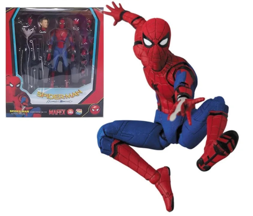 Marvel Avengers Peter Parker Anime Figuren SHF Spider Man Homecoming Figuren Auto Dekoration Puppe Modell Kinder Spielzeug Fans Geschenk