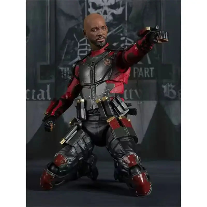 15cm XTask Force SHF Suicide Squad Death Shooter Will Doll Model Hand-Made Creative Cartoon Characters Desktop Ornaments Toy Gif
