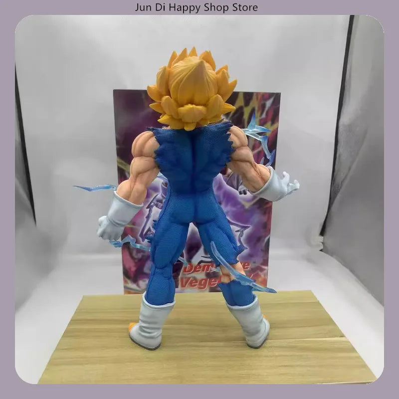 28cm Dragon Ball Self-Destruct Vegeta Anime Figure Model Statue Collection Desktop Decoration Ornament Toy Gift for Fans
