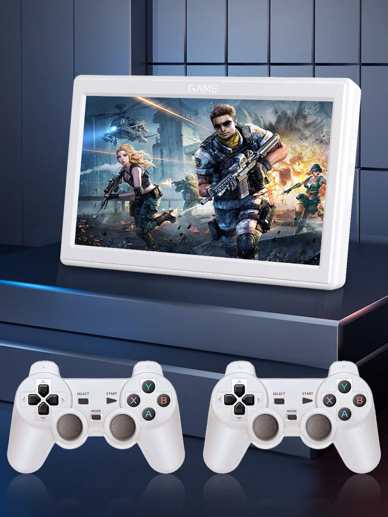 AMPOWN XP18 TV Game Console HDMI Output 7'' Screen 4000mAh Battery Portable Video Console Wireless Controller Supports Simulator