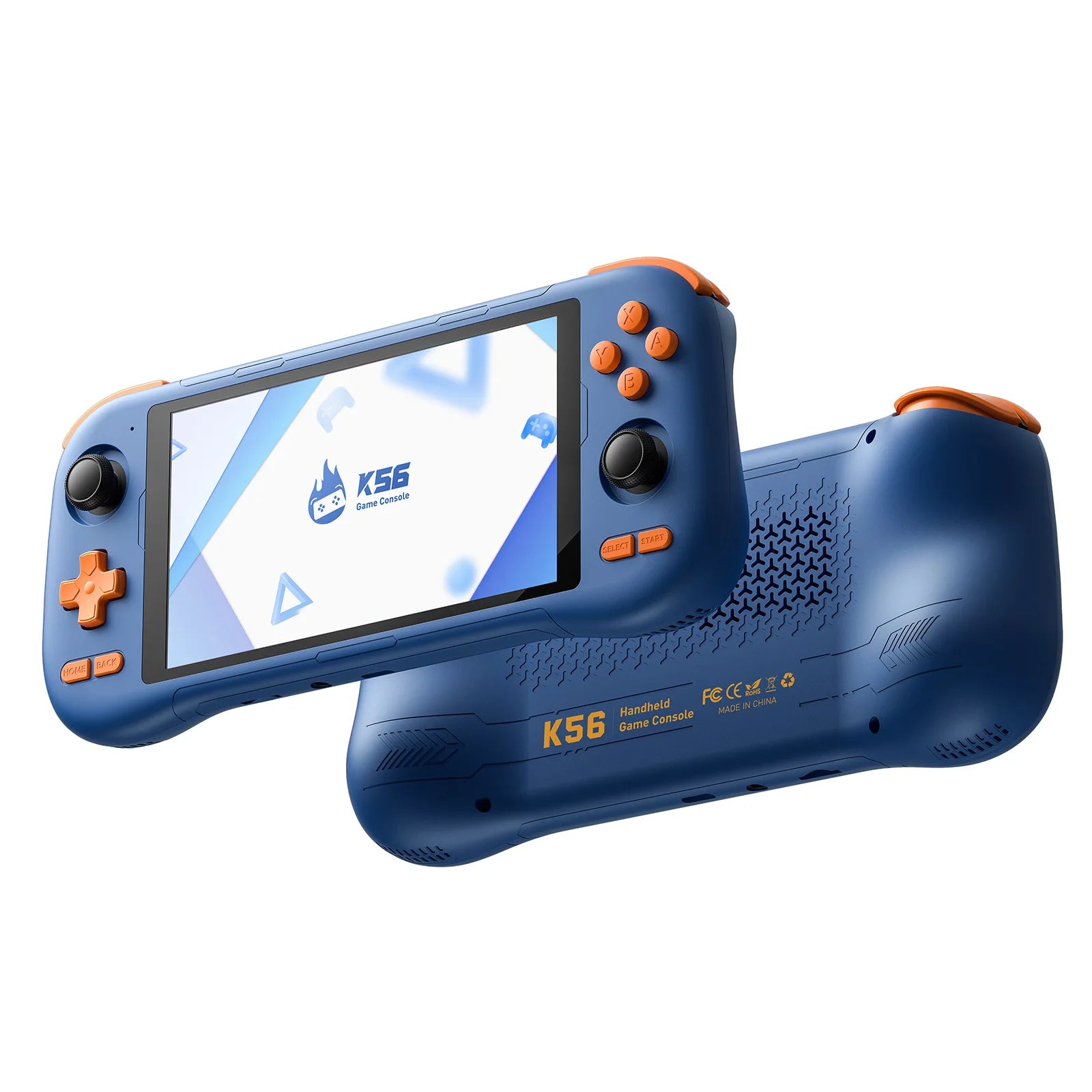 KINHANK K56 Handheld Game Console 5.5'' Touch Screen 50 Emulators for PS1/PSP/DC/SS Android 14 5000mAh WIFI5 Retro Game Player