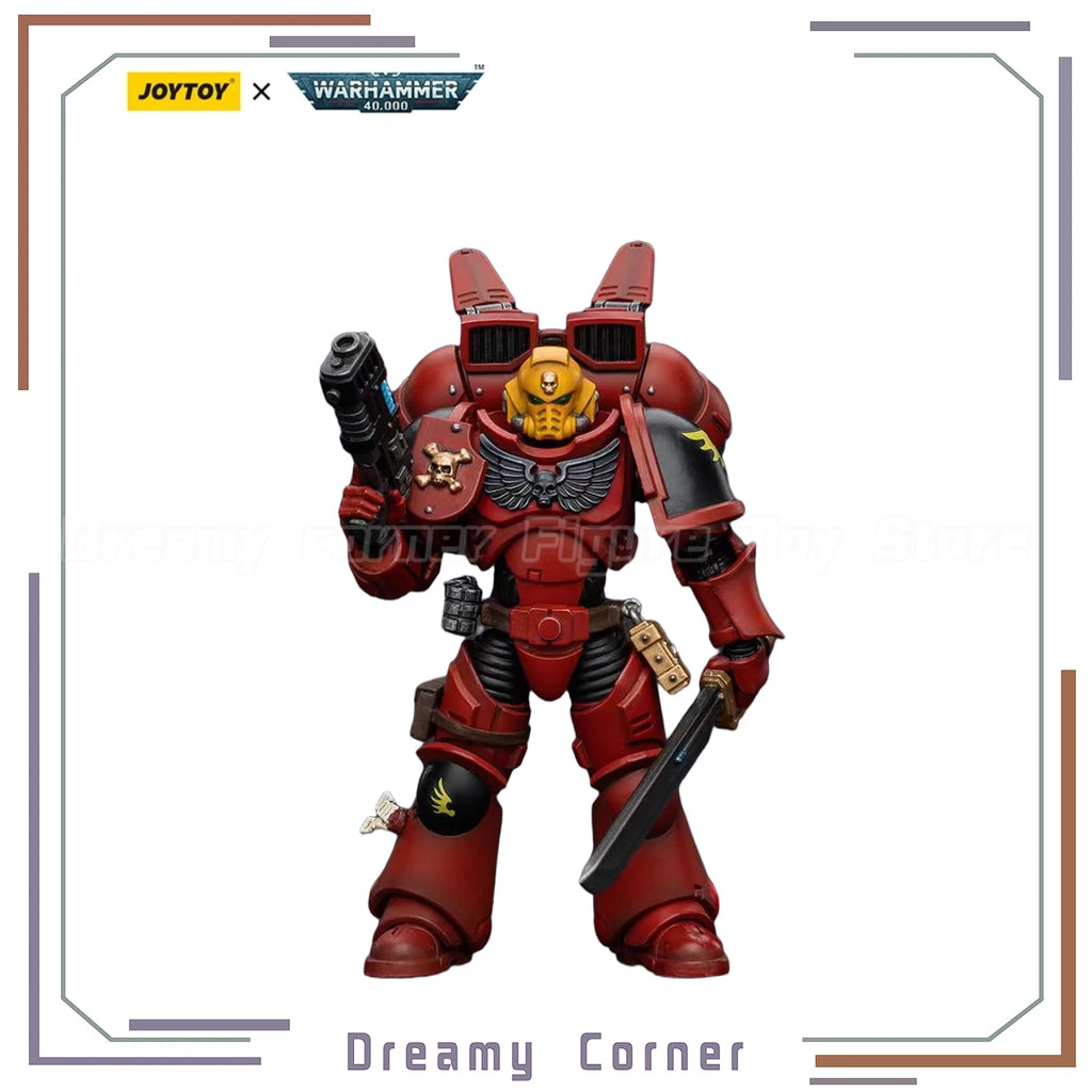 【In stock】JOYTOY Warhammer 40K Blood Angels Jump Pack Intercessors Sergeant with Plasma Pistol 1/18 Action Figure Model Toys