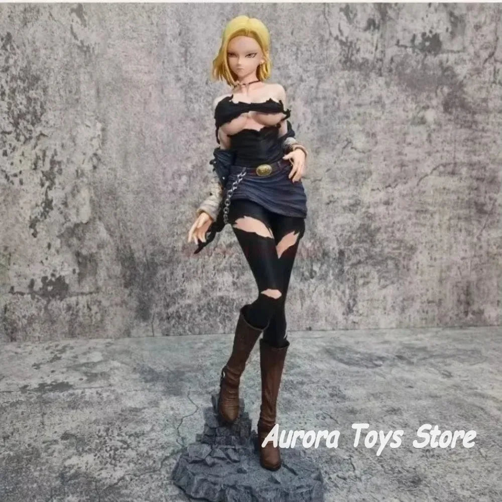 30cm/11.81in Anime Dragon Ball Z Figure Android 18 Action Figure Pvc Statue Collection Decoration Toys Gifts