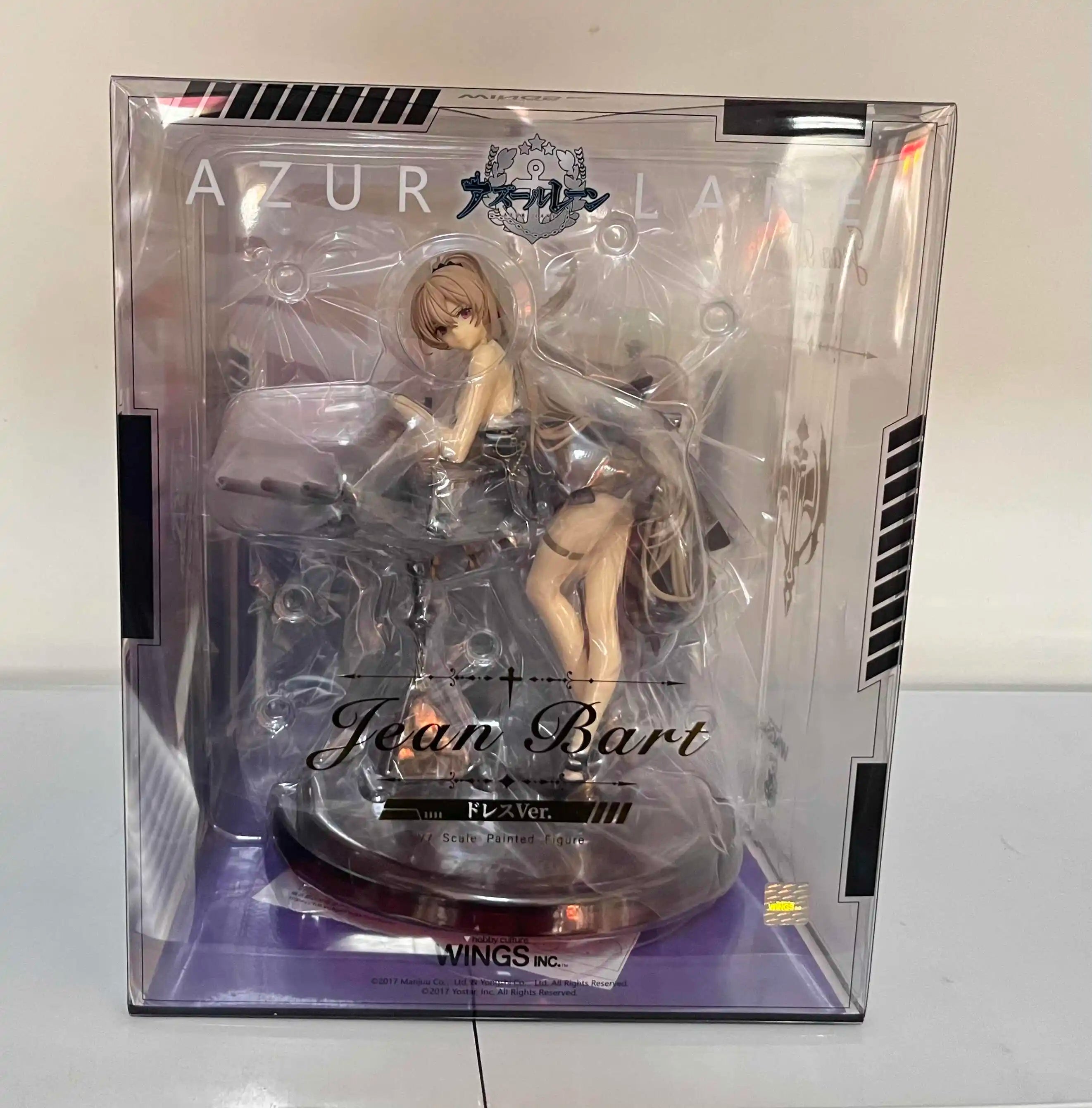 In Stock Original Wings Inc 1/7 Mnf Jean Bart Figure Azur Lane Anime Figures Dress Ver Girl Statue Cartoon Model Desktop