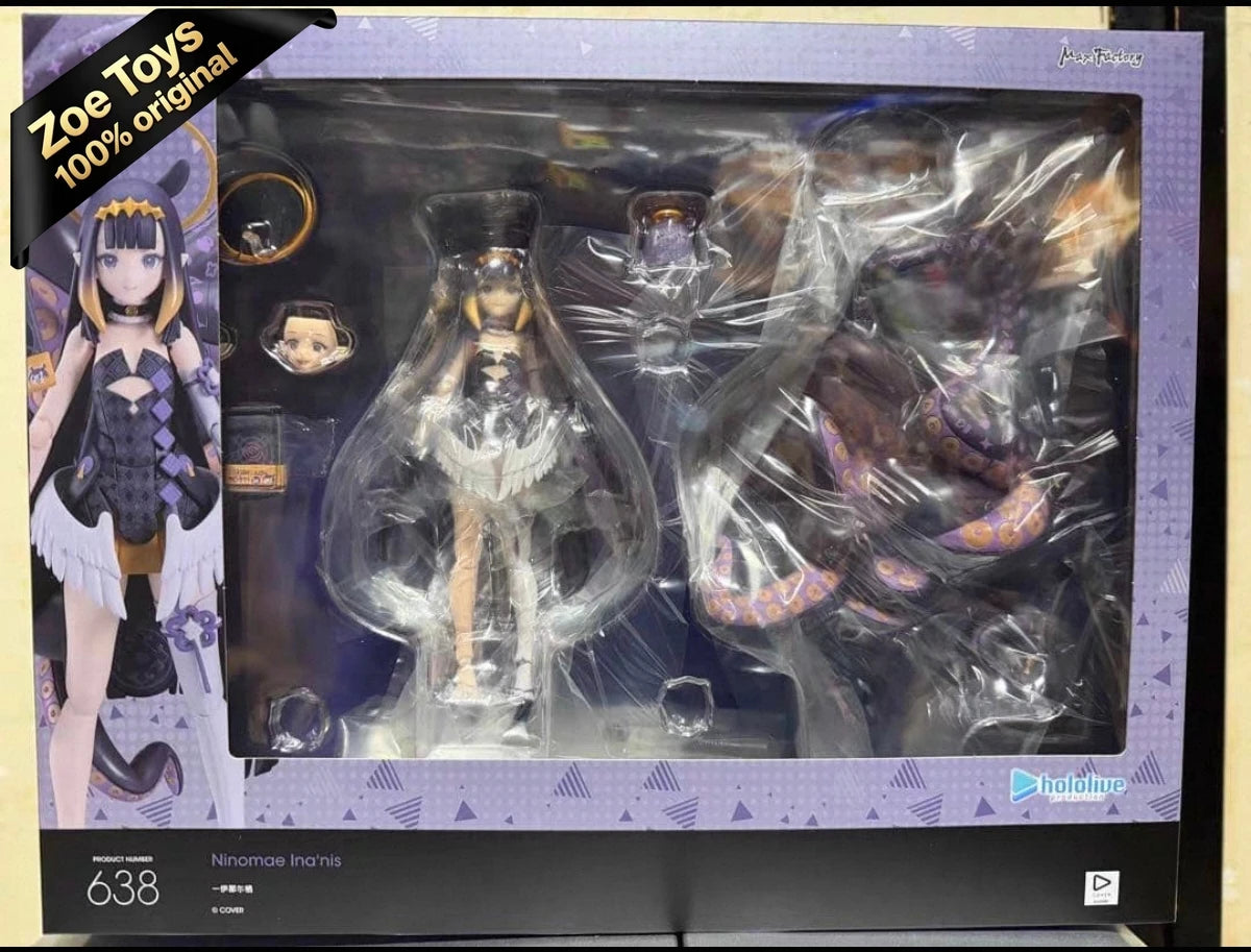 100% Authentic Max Factory Figma 638 Ninomae Ina'nis Hololive Production Action Figure Official Licensed in Stock