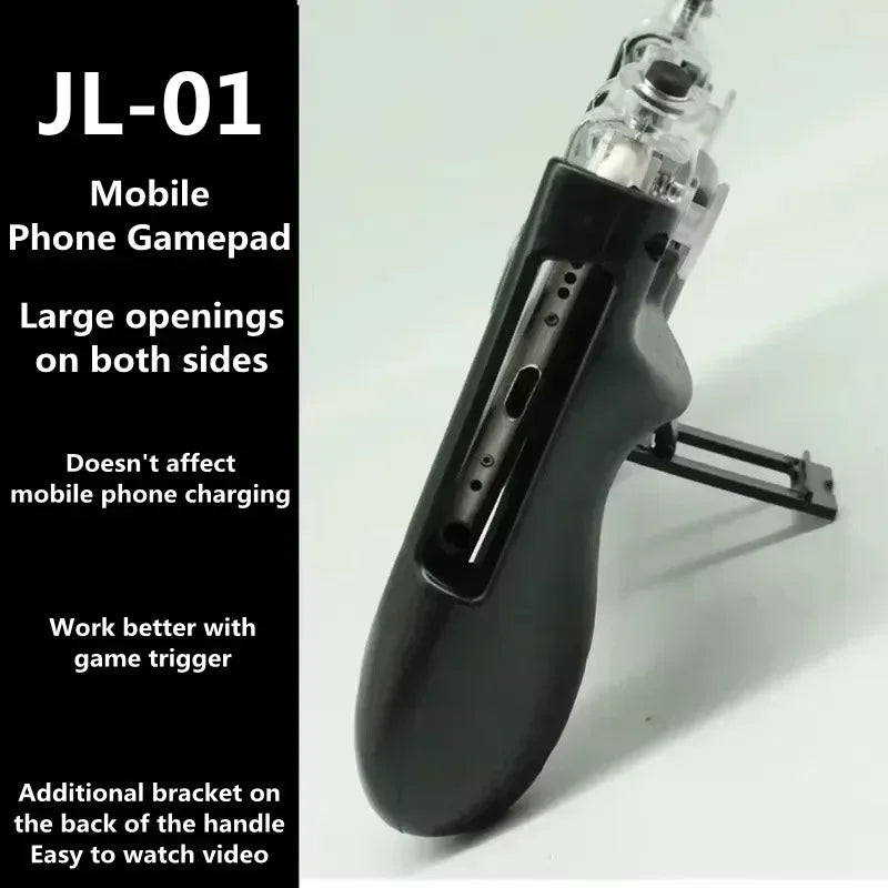 JL01 Mobile Phone Gamepad Aim Shooting L1R1 Key Button for IOS Android PUBG Game Joystick Controller Handle with Plastic Bracket