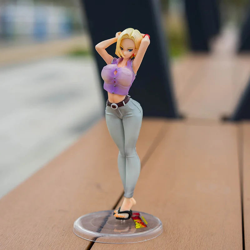 Dragon Ball Gals Android 18 Ver. III Mädchen Spielzeug Figur Japanische Anime Figuren PVC Actionfigur Puppenspiel Sammlermodell Geschenke