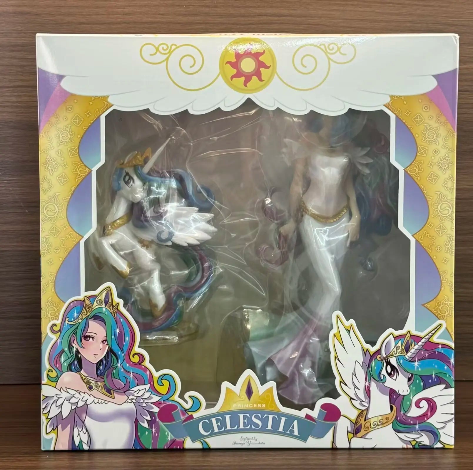 Bishoujo Statue Princess Celestia Twilight Sparkle Fluttershy Anime PVC Action Figure Toy Collection Model Doll
