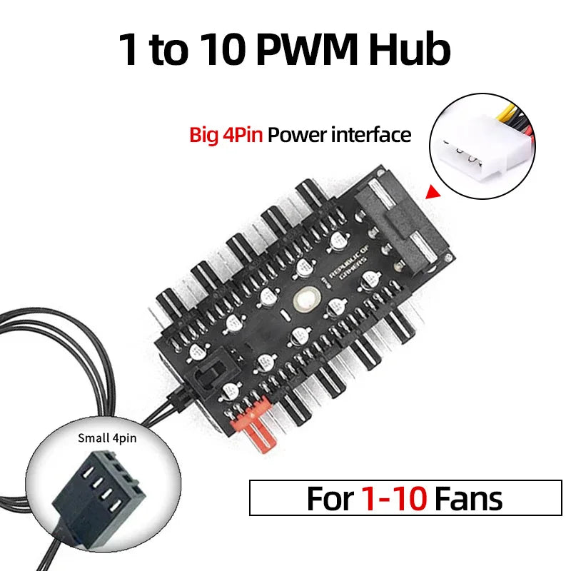 Teucer 12cm Chassis Fan PWM Control 1800rpm Silent Computer Case CPU Cooler Heatsink Ventilador Water Radiator 120mm Cooling Fan