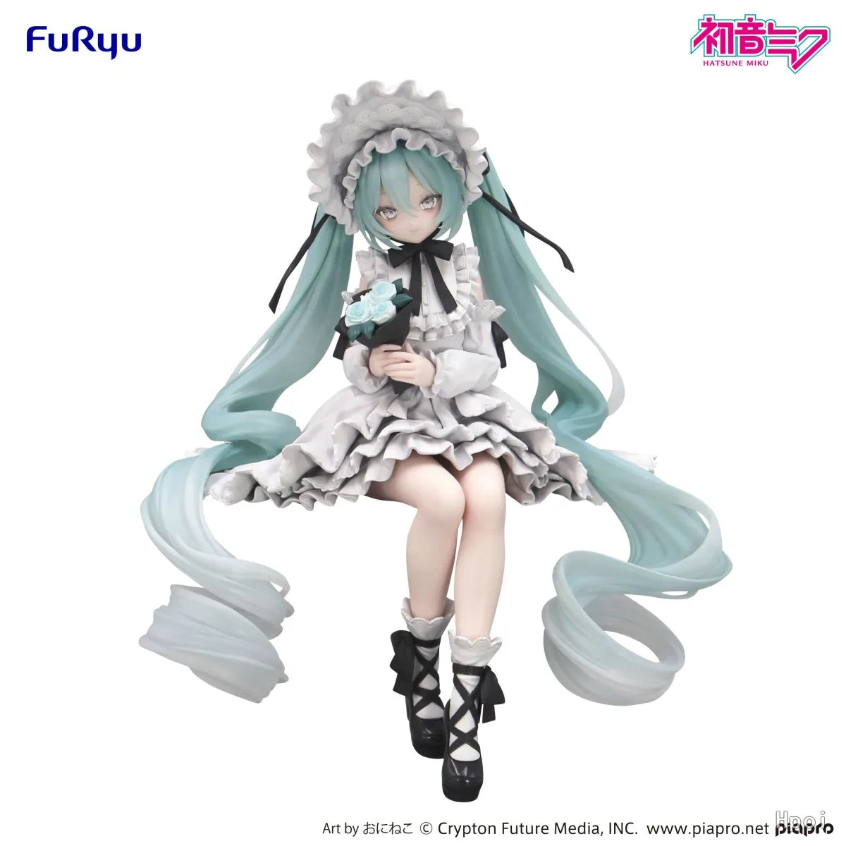Original Genuine Model FuRyu Noodle Stopper Hatsune Miku 15cm Vintage Doll Figure Anime Figurine Boys Pvc Toys Christmas Gifts
