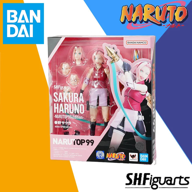 In Stock Bandai Original S.H.Figuarts SHF Minato Namikaze -NARUTOP99 Edition- Anime Action Figure Model Finishe Toy Gift for kid