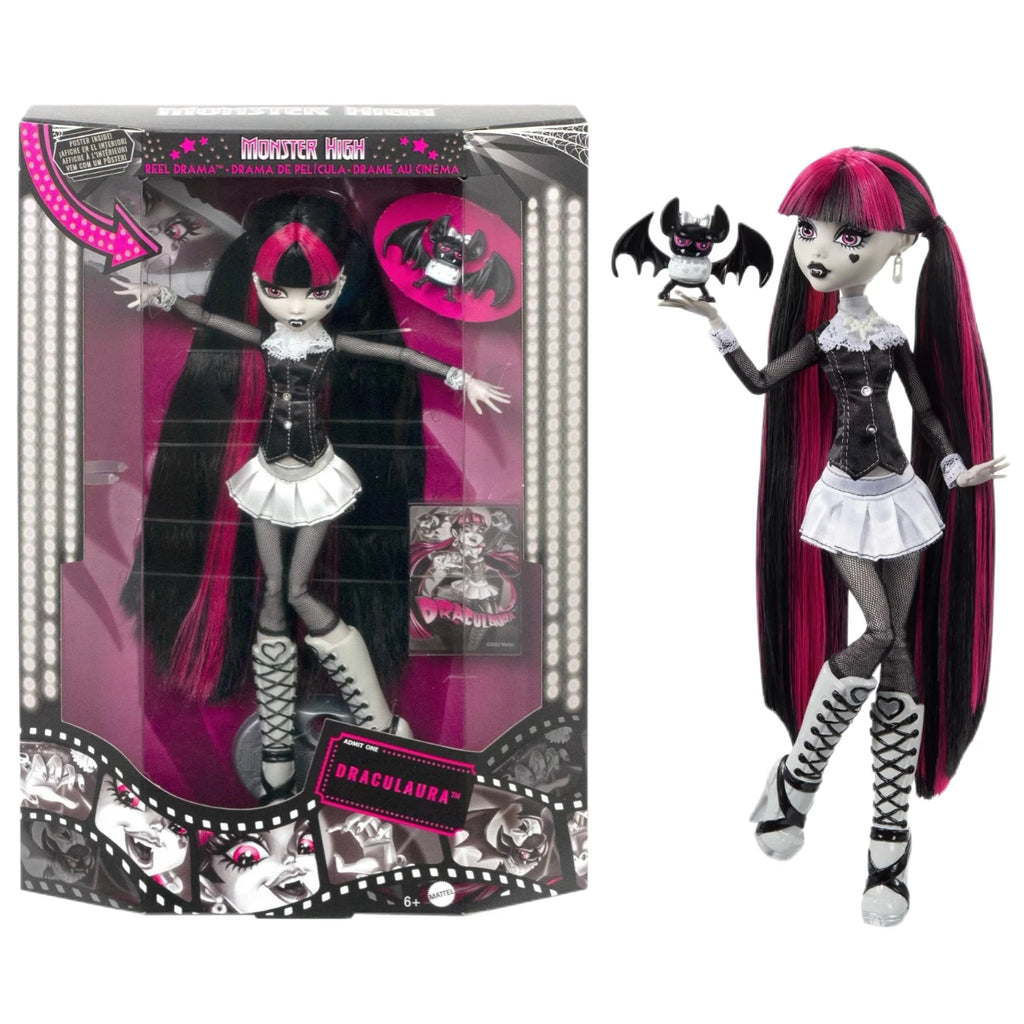 Monster High Black White Series Limited Edition Reel Drama Personalized Action Figure Doll Trendy Toy High Cost Effective Gifts