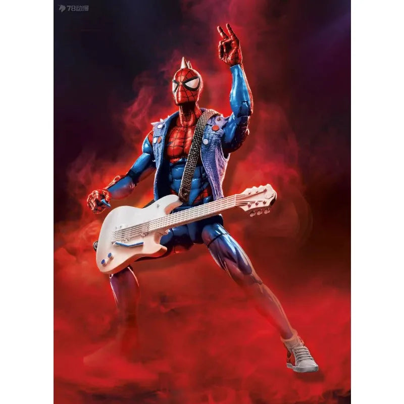 Original Hasbro Marvel Legends Series Spider-Punk Anime Figure Toy Collection Model