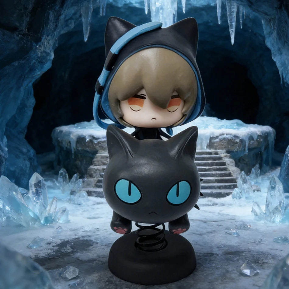 APEX-TOYS Toy Gift Arknights Happy Shake Phantom Q-version Rocking Music Anime Figure PVC Model Collectible for Boys Gift Toy