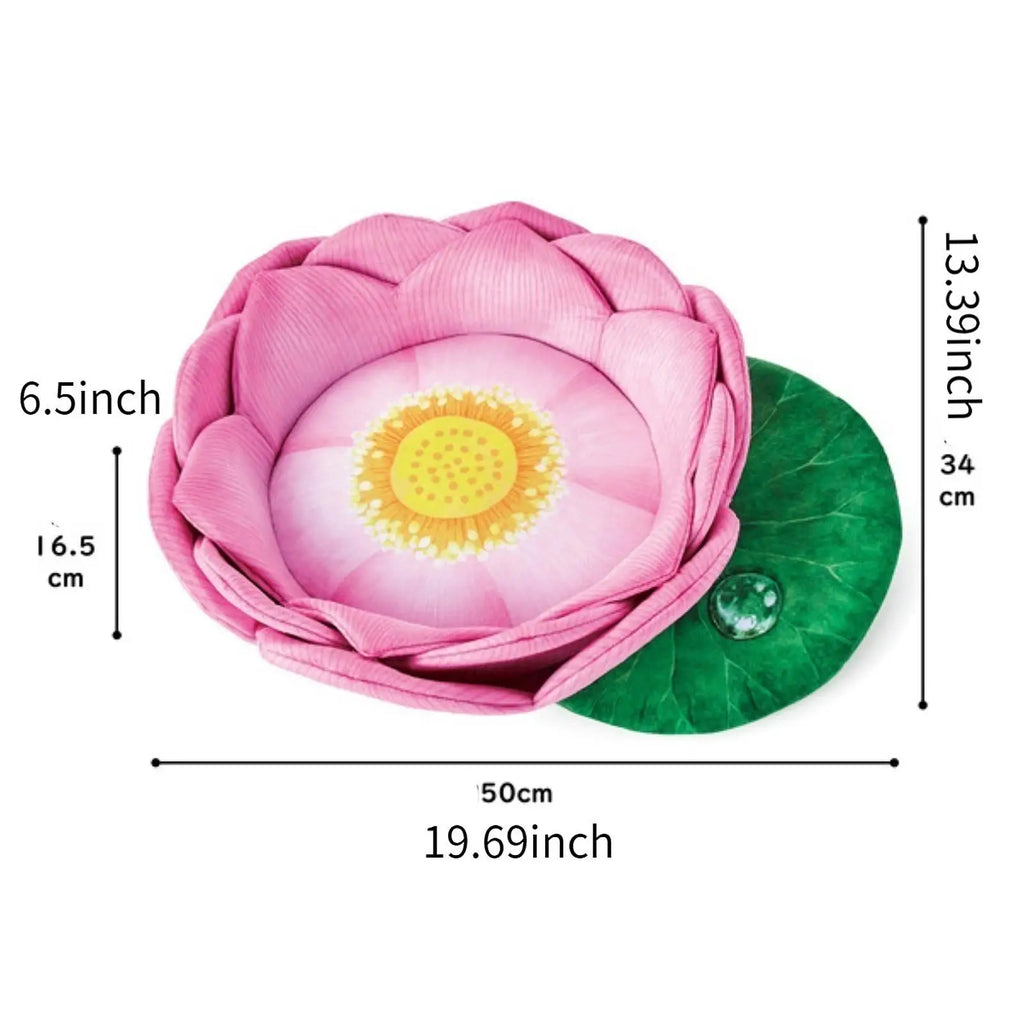 Flower Cat Sofa Bed Lotus Shape Cute Three dimensional Pet Bed for Small Dog