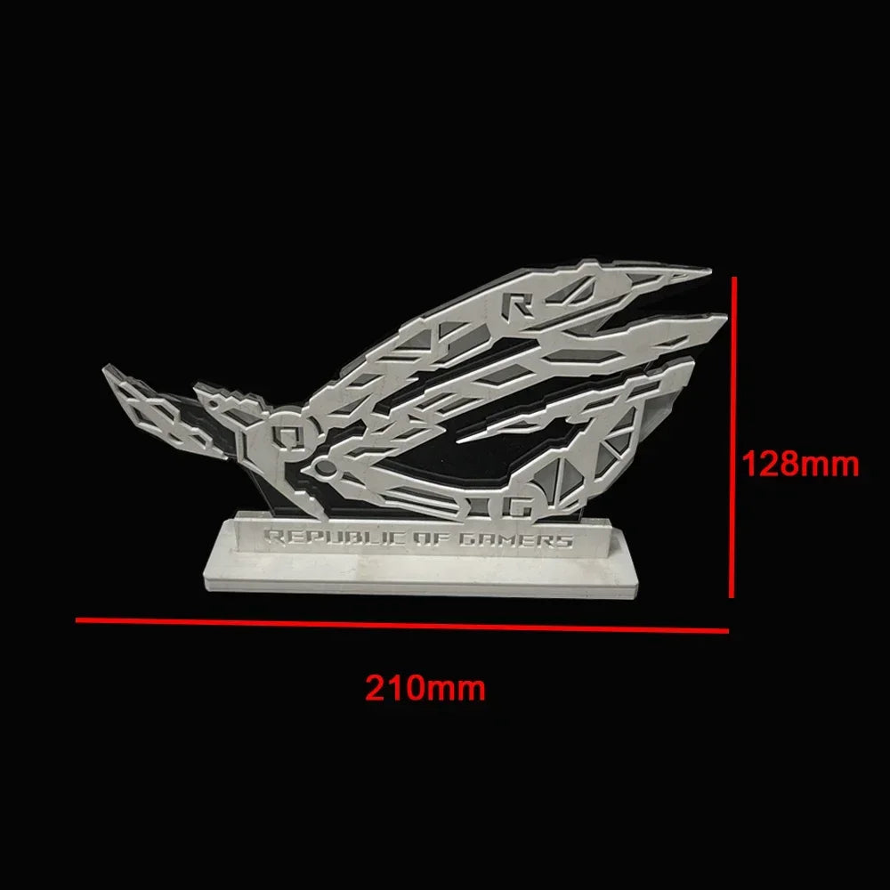 ARGB PC Case ROG Ornaments,DIY Desktop Gaming Cabinet Decorative Figure 5V 3PIN AURA SYNC
