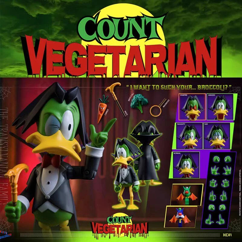 In Stock HAPPY CHILDHOOD The Vegetarian Earl The Adventures of The Strange Duck Action Figure Toy Collection Gift