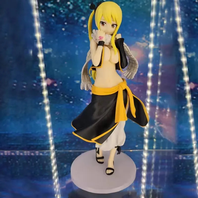 Anime Fairy Tail POP UP PARADE Lucy Etherious Natsu Dragneel Figure Girl Action Figurine Sculpture Collection PVC Model Toy Gift